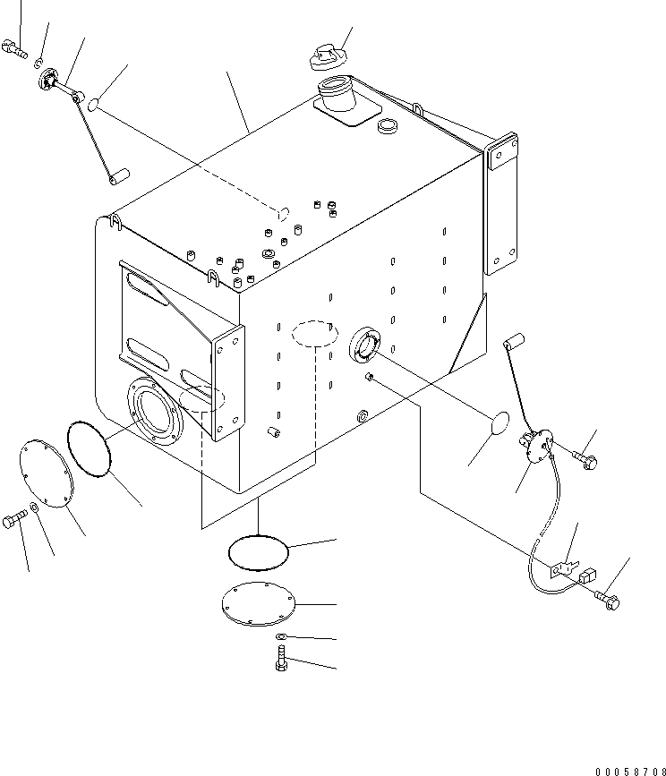 Tank Assembly, Fuel 569-04-88600 KOMATSU