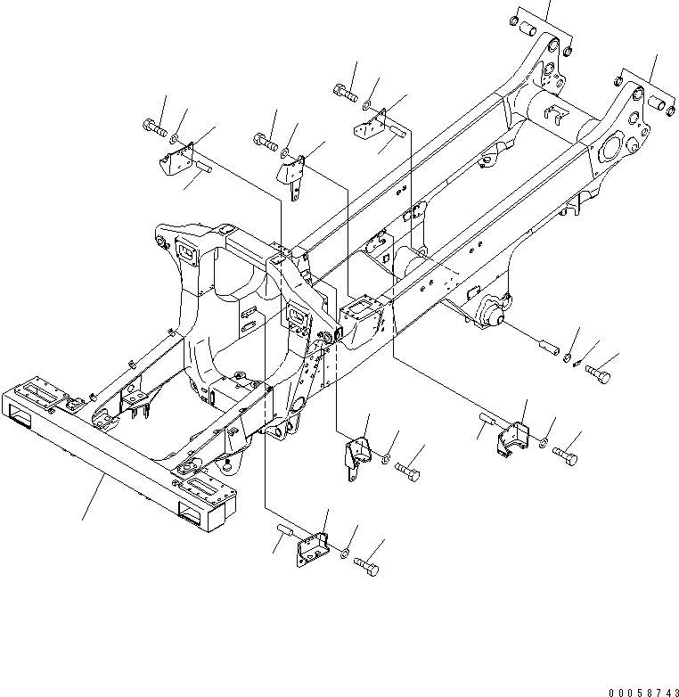 FRAME SUB ASS'Y 569-46-88300 KOMATSU