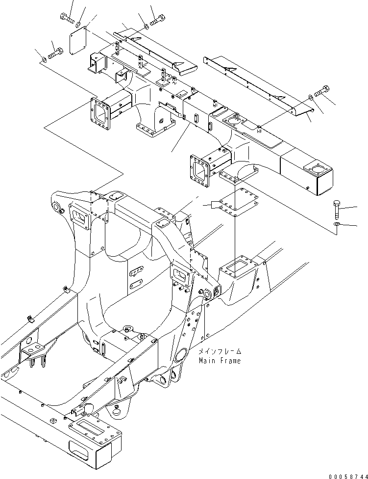 Крышка 569-54-89370 KOMATSU