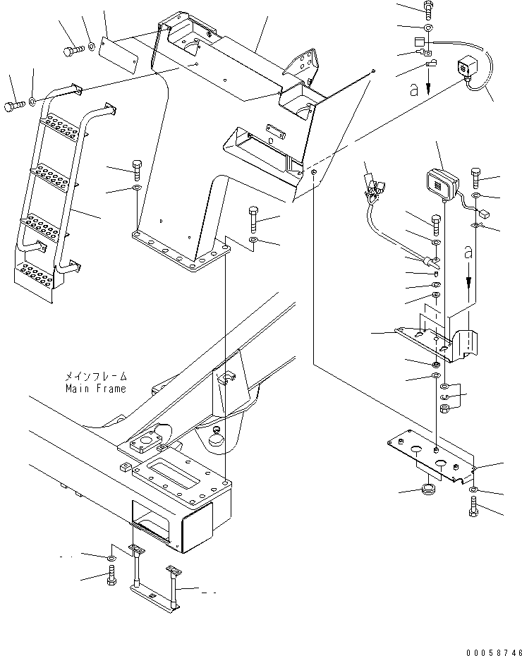 F SUPPORT A.(L,H) 569-54-80320 KOMATSU