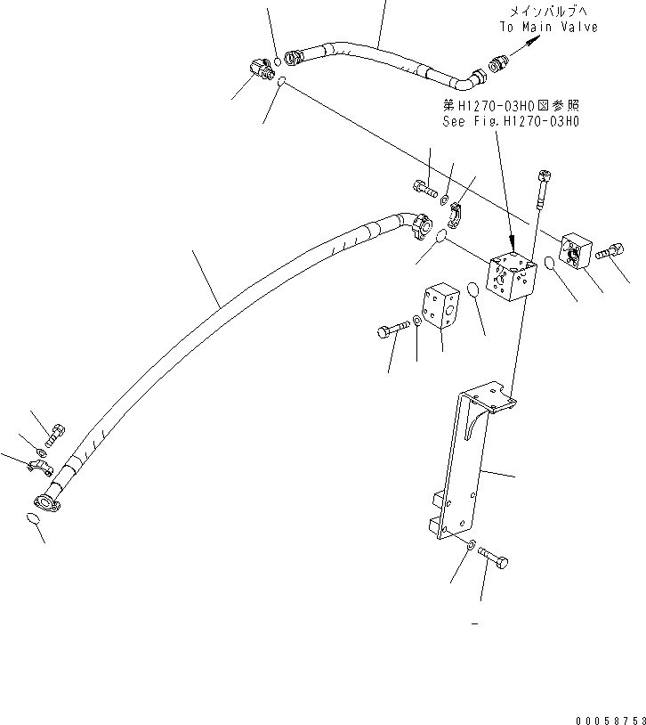Шланг 07098-01015 KOMATSU