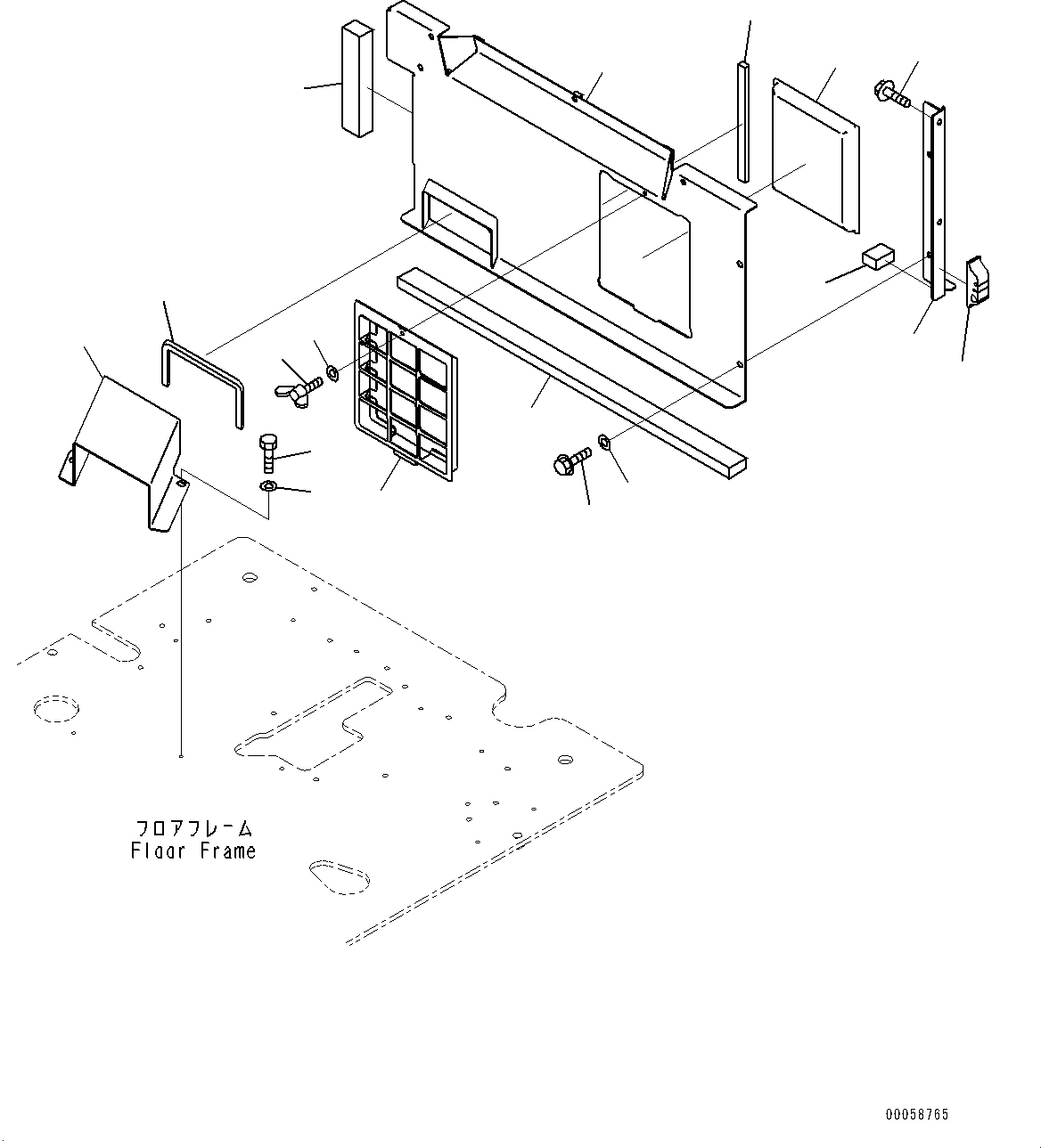 Кронштейн 205-53-31161 KOMATSU