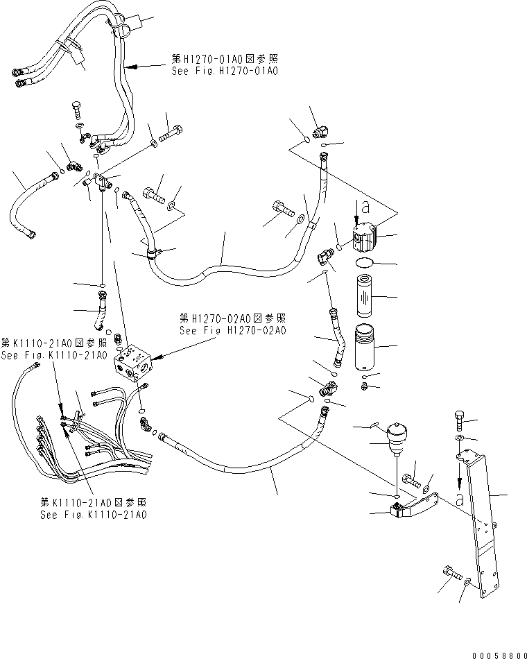 HOSE, 1290MM 22B-62-23581 KOMATSU