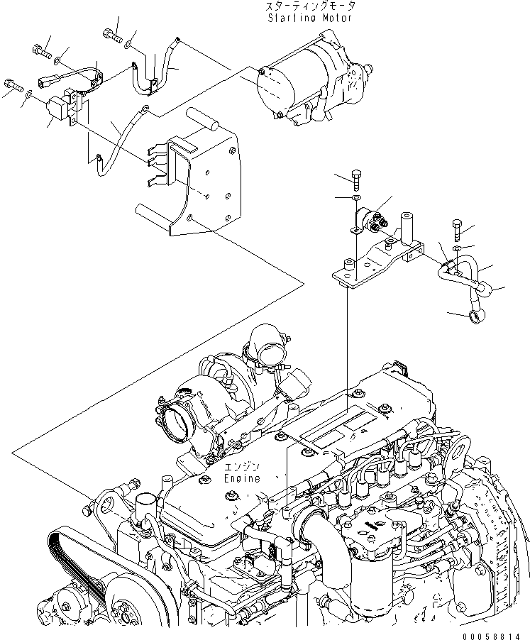 Замок зажигания (пусковой переключатель) 124-06-64321 KOMATSU