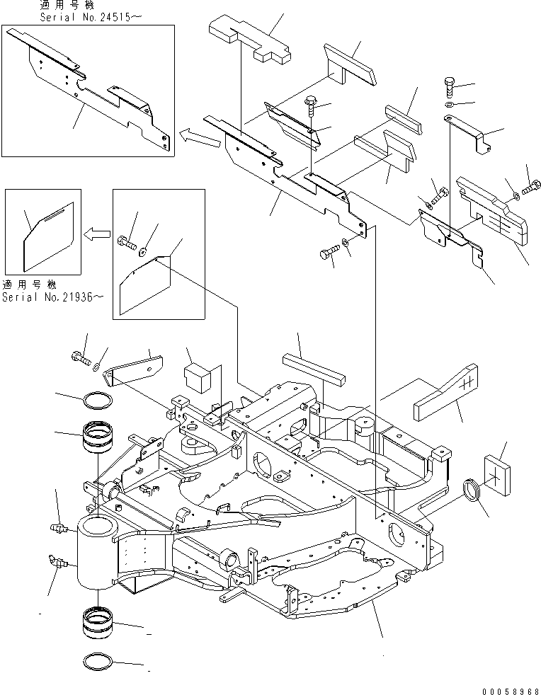 FRAME,REVOLVING 22L-46-21116 KOMATSU
