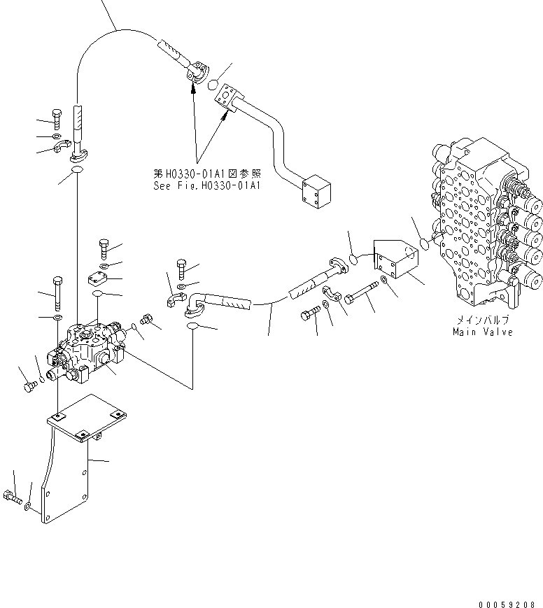 Шланг фланцевого типа 07098-01209 KOMATSU