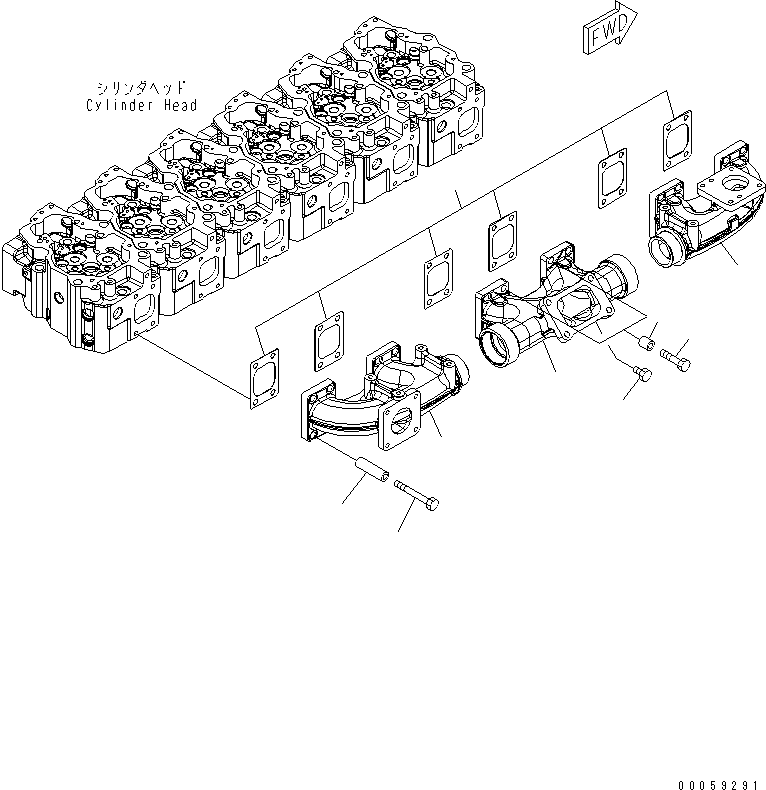 MANIFOLD,CENTER 6211-11-5152 KOMATSU
