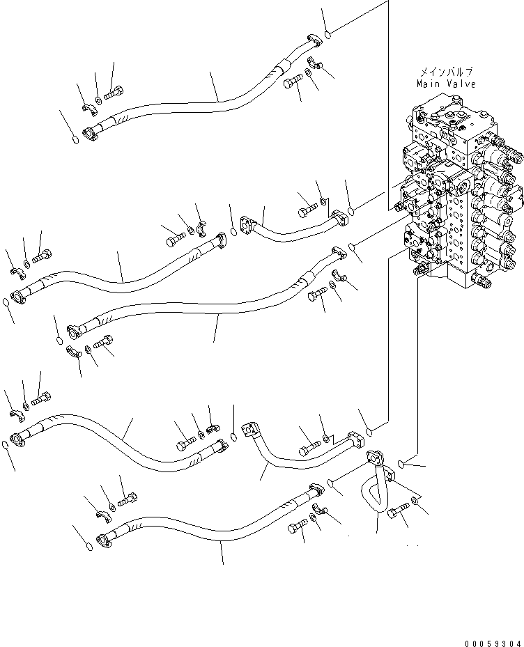 Трубка 207-62-72830 KOMATSU
