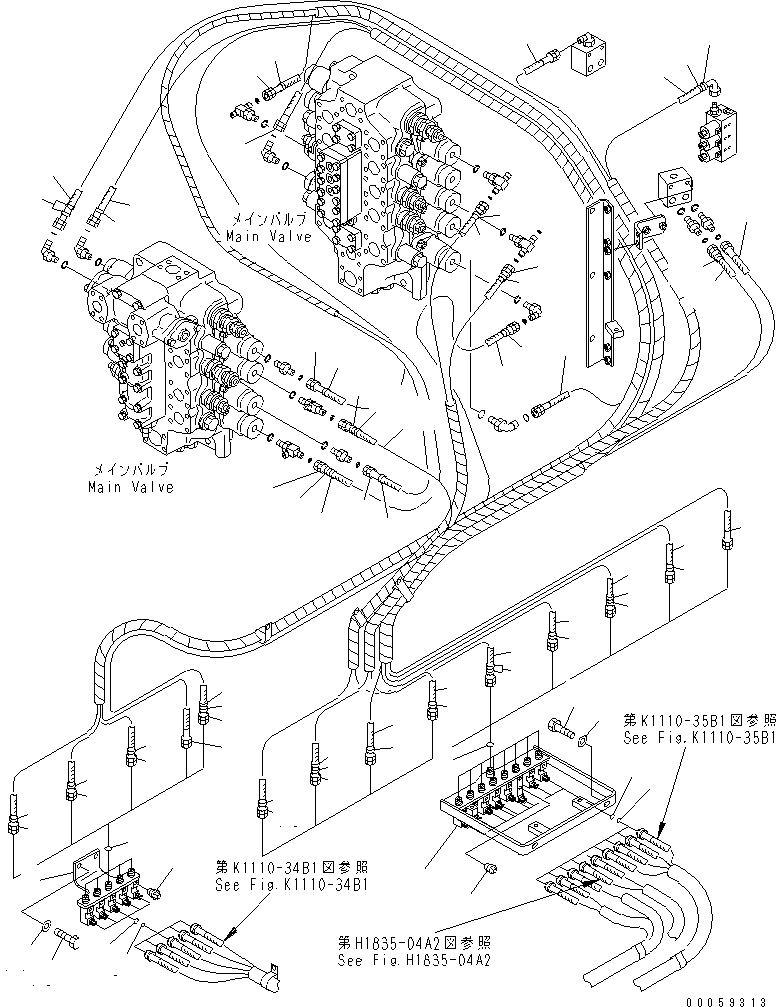 Шланг с торцевым уплотнением 02760-00348 KOMATSU