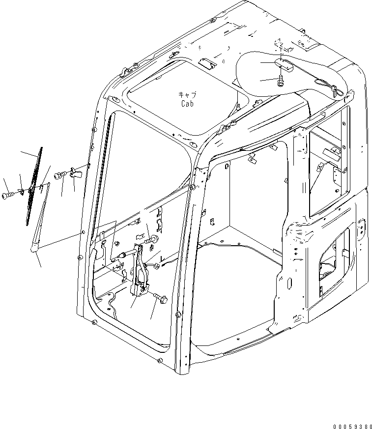 Рычаг стеклоочистителя 22B-54-28720 KOMATSU