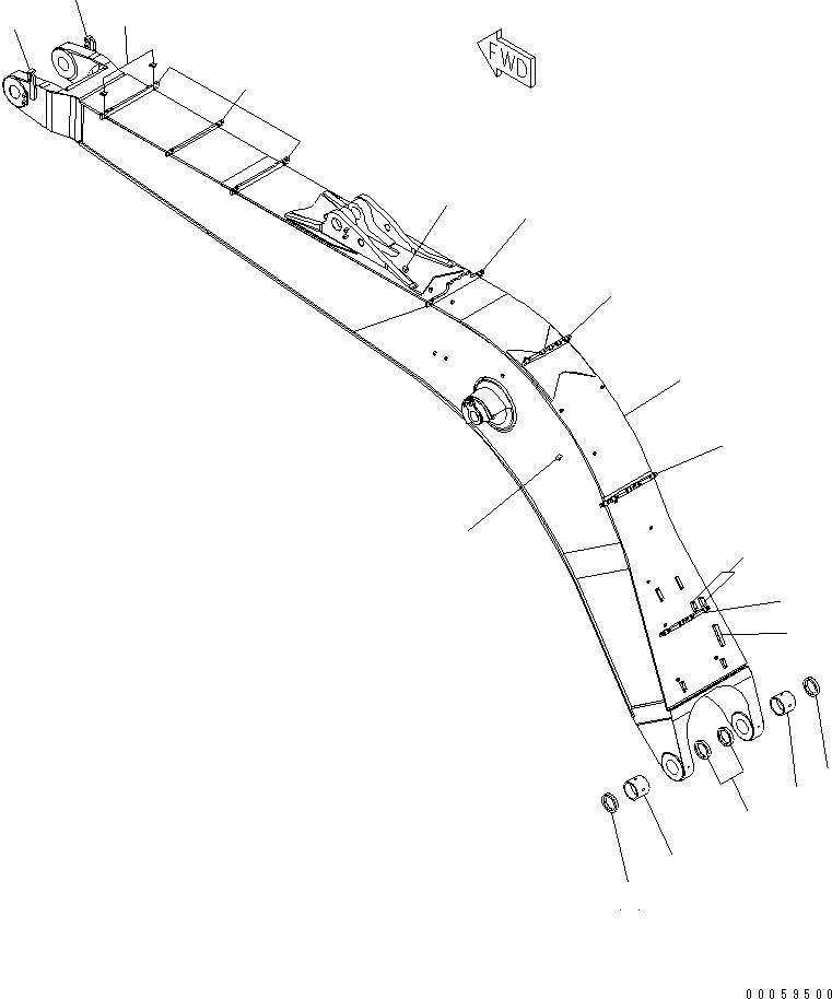 CLAMP (WELDED) 209-62-43890 KOMATSU