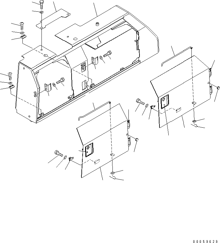 COVER ASSEMBLY, L.H. 134-54-74901 KOMATSU