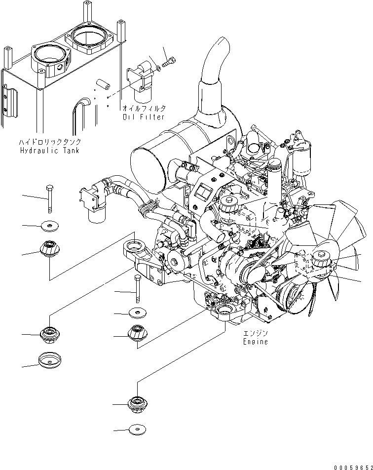 Амортизирующая подушка 22B-01-21530 KOMATSU