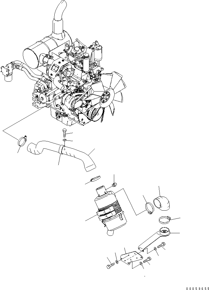 Шланг 22B-01-21250 KOMATSU