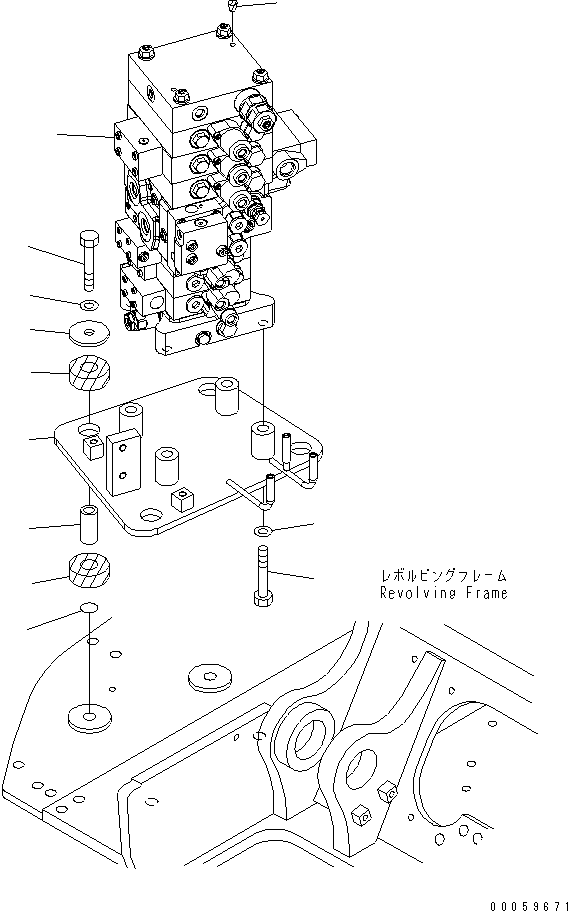 Кронштейн 22B-62-21121 KOMATSU
