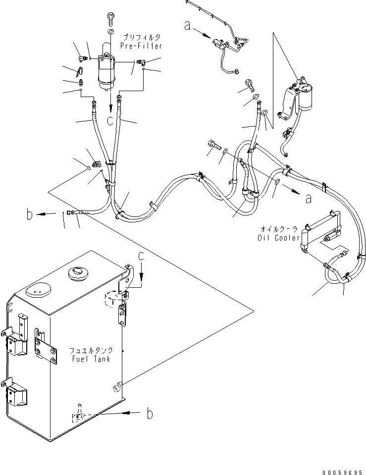 HOSE, 2690MM 22B-04-21271 KOMATSU