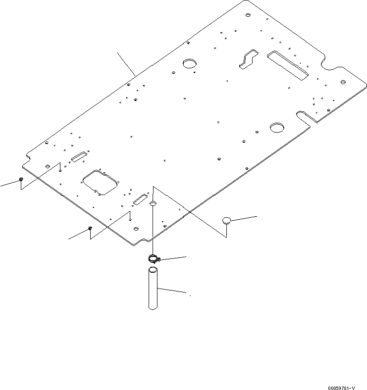 Пол 20Y-43-B1120 KOMATSU