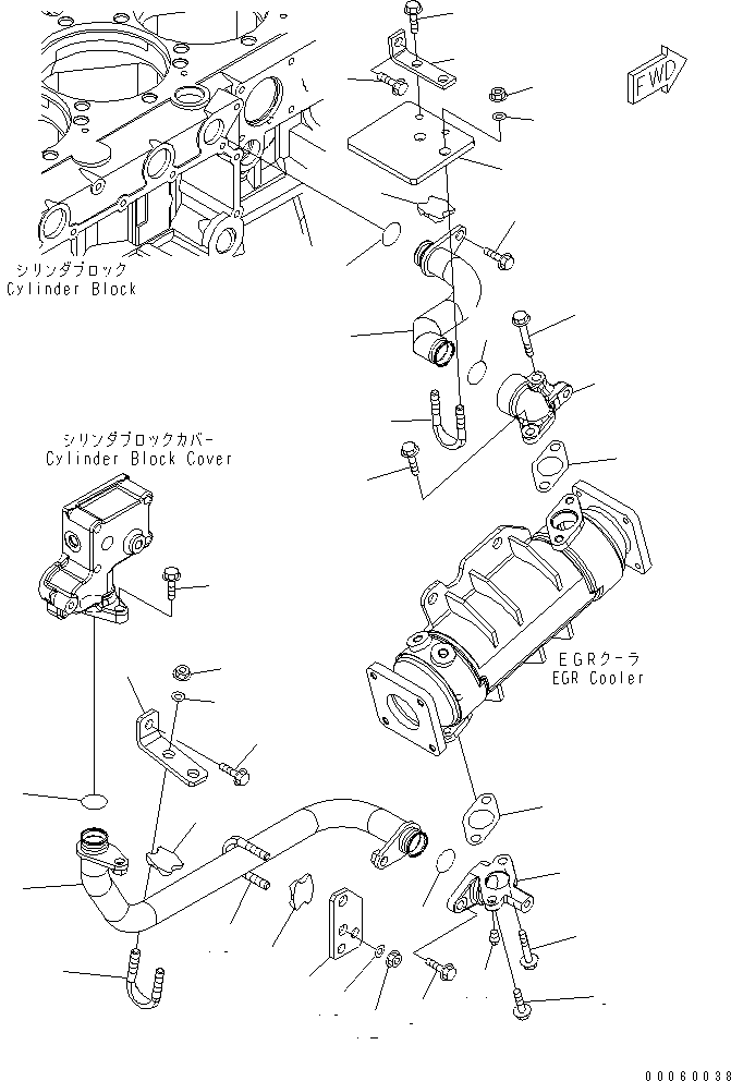 TUBE,WATER RETURN 6261-61-7440 KOMATSU