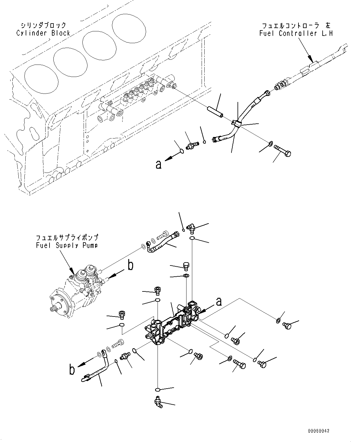 Шланг с торцевым уплотнением 02764-004A5 KOMATSU