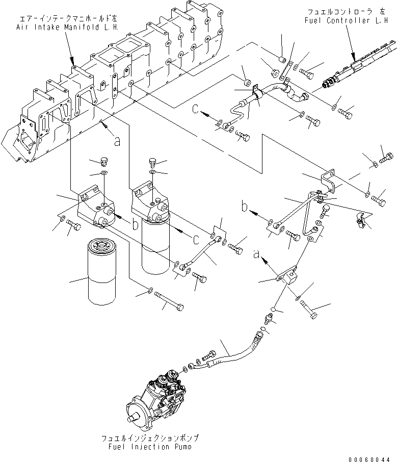 Трубка 6219-71-8250 KOMATSU