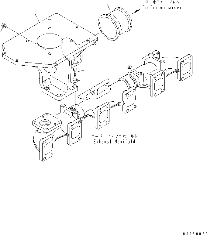 Elbow, Exhaust 6261-11-5570 KOMATSU