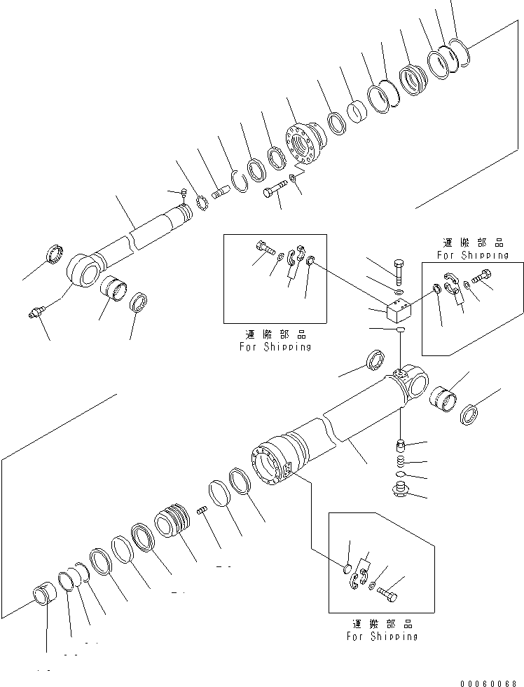 Группа цилиндра (\8\707-01-XY331) KOMATSU