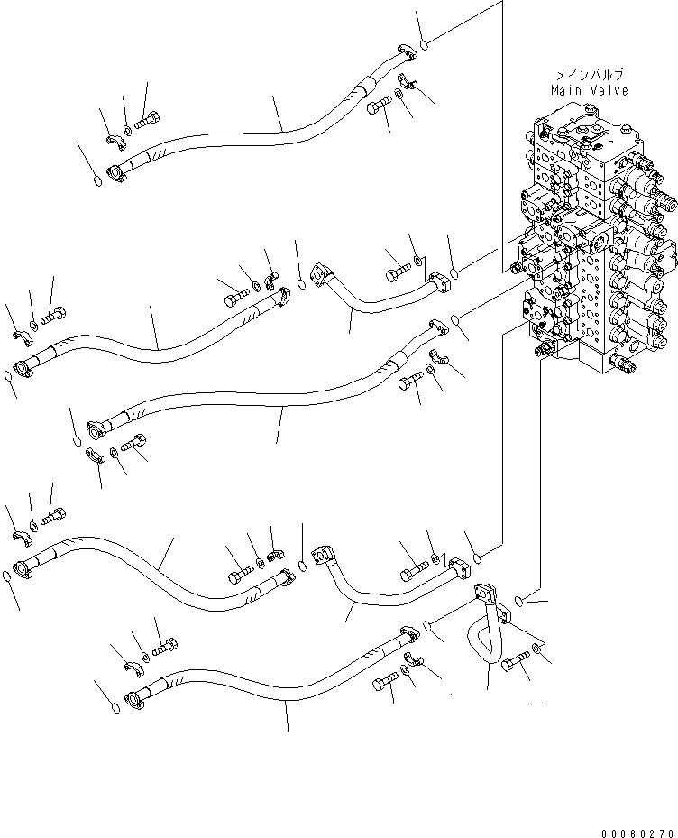 Трубка 207-62-72831 KOMATSU