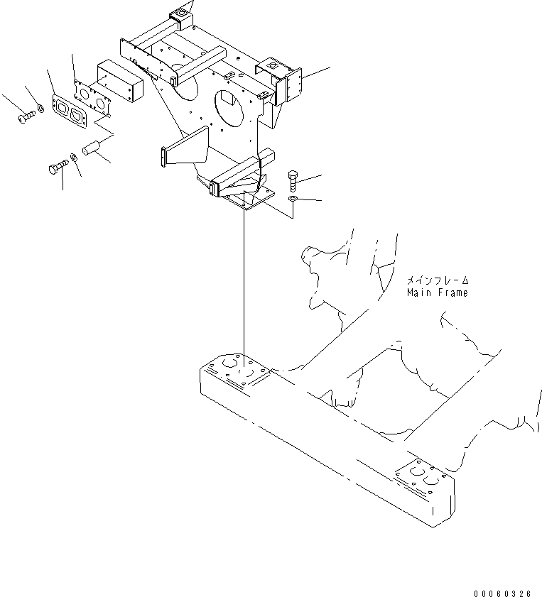 SUPPORT,FRONT R.H. 561-84-68310 KOMATSU