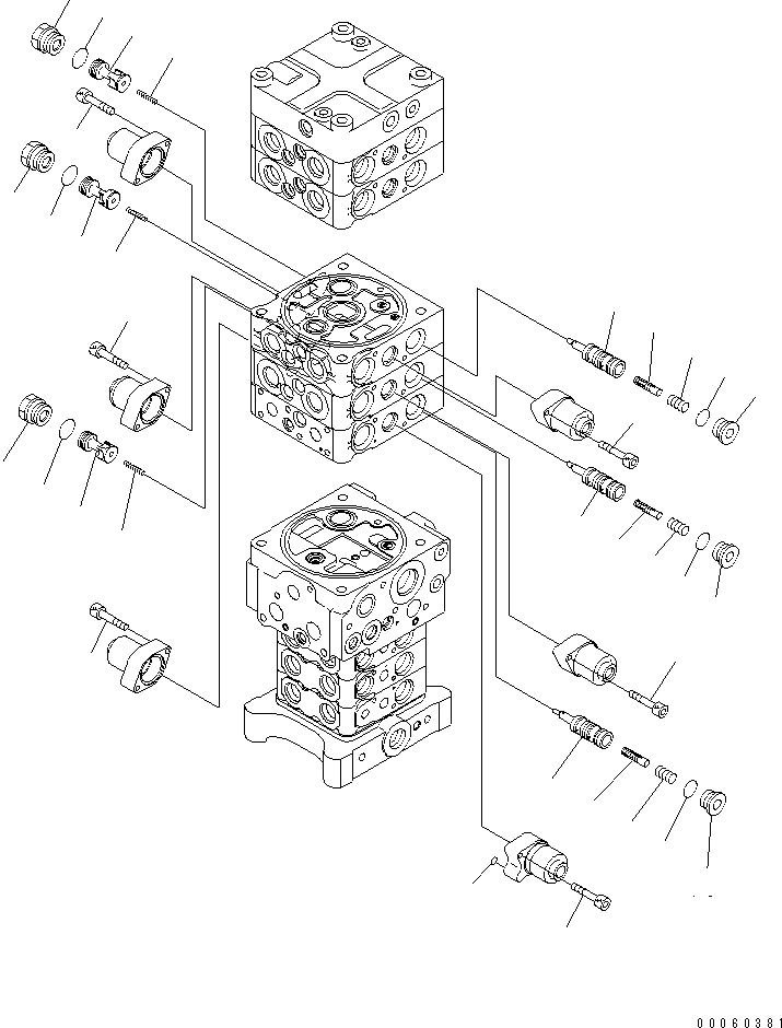Управляющий клапан (723-58-15100) KOMATSU