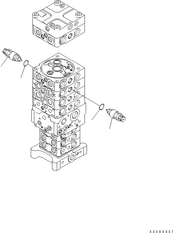 Valve Assembly, Suction and Relief, Suction and Safety 723-90-66300 KOMATSU
