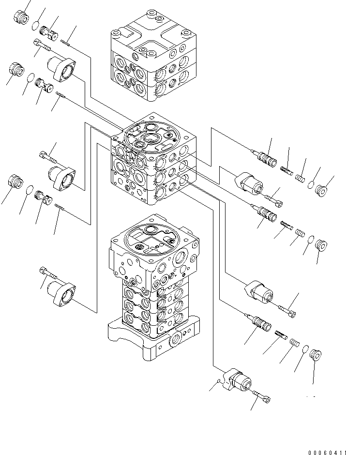 Управляющий клапан (723-59-14800) KOMATSU