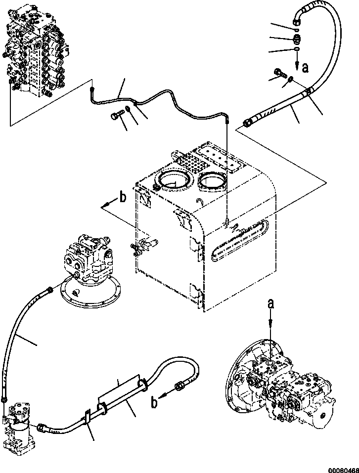Шланг в сборе 208-62-75390 KOMATSU