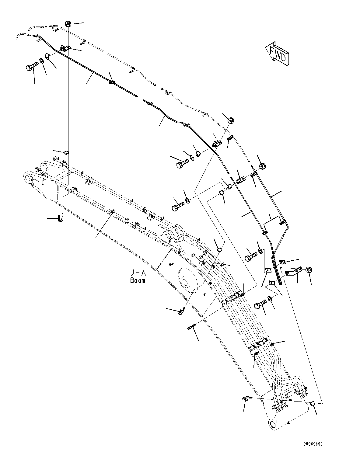 Трубка 207-62-75540 KOMATSU