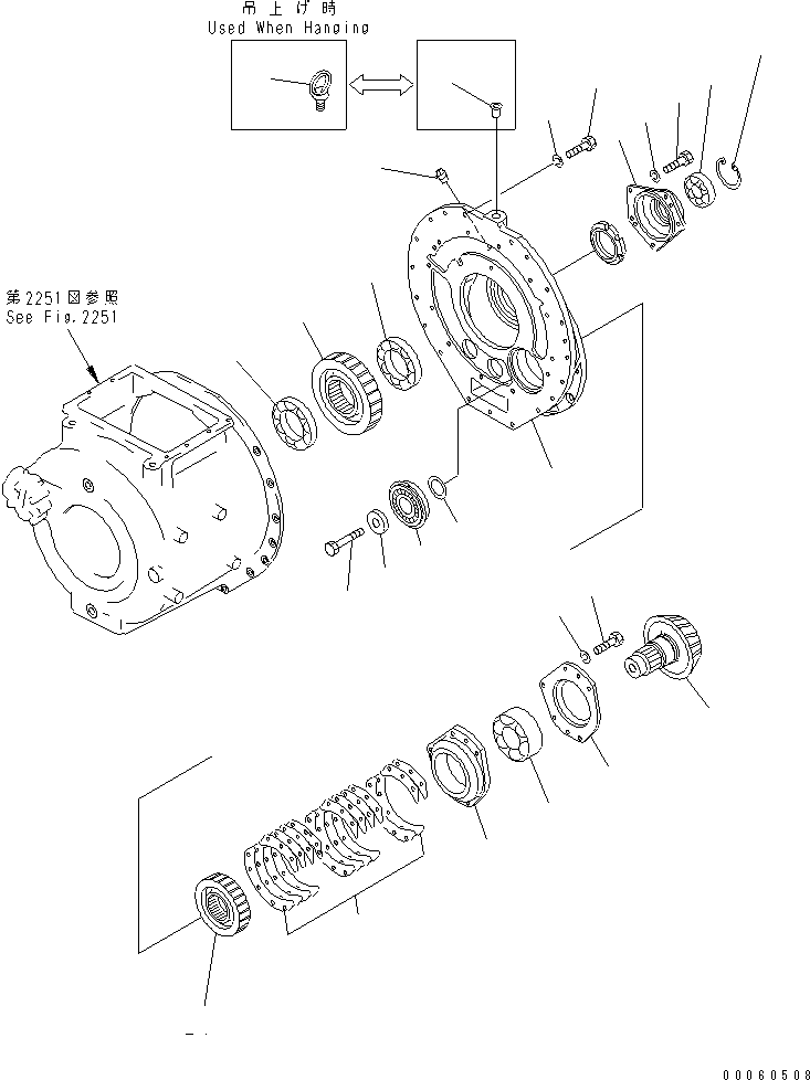 трансмиссия в сборе (\0\154-15-00015) KOMATSU