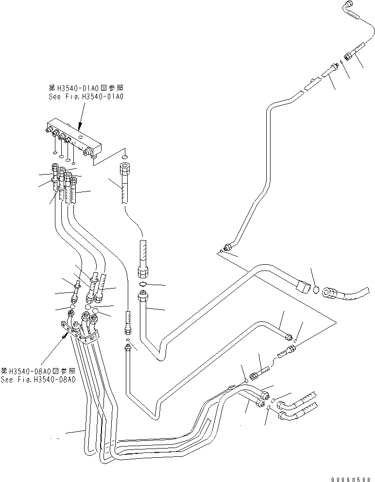 Шланг с торцевым уплотнением 02766-005A9 KOMATSU