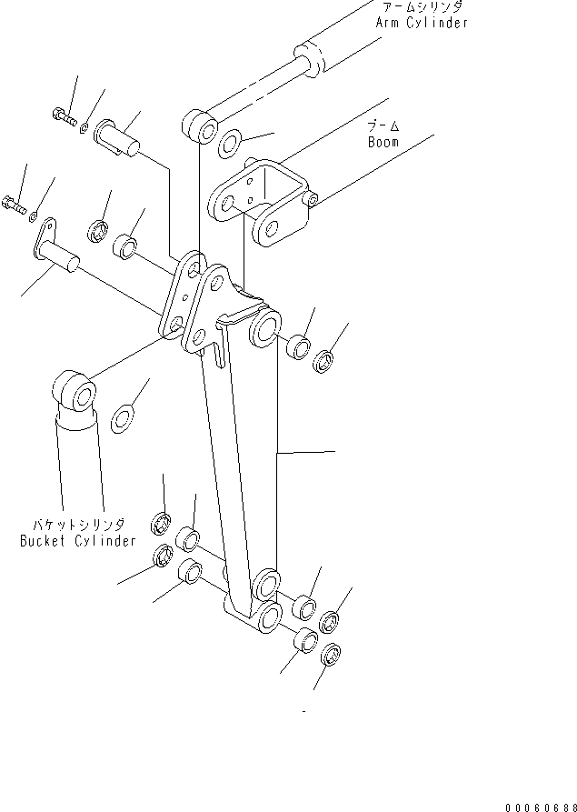Рукоять в сборе 21A-70-01130 KOMATSU