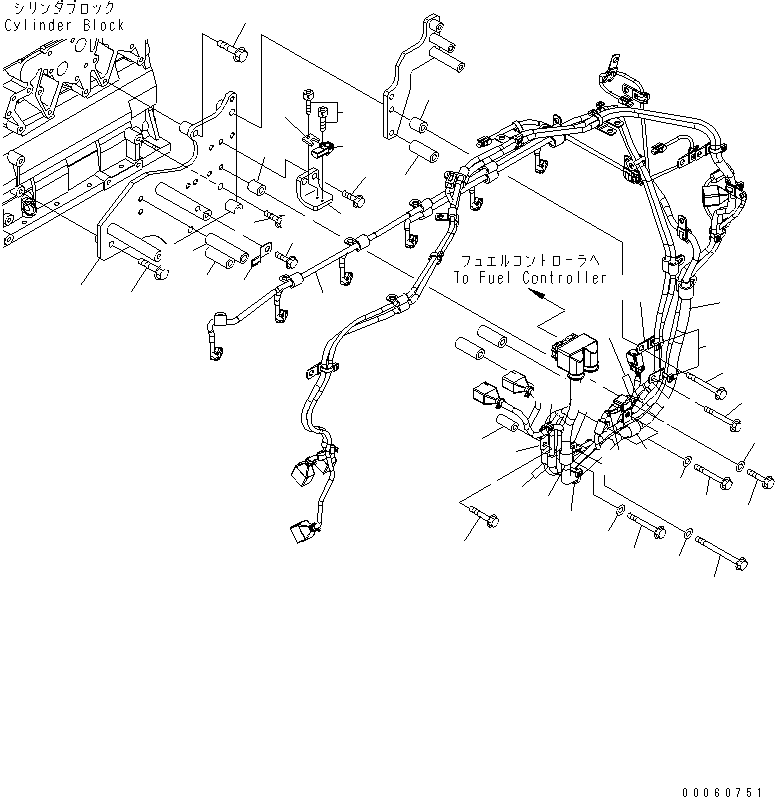 Жгут проводов 6261-81-8740 KOMATSU