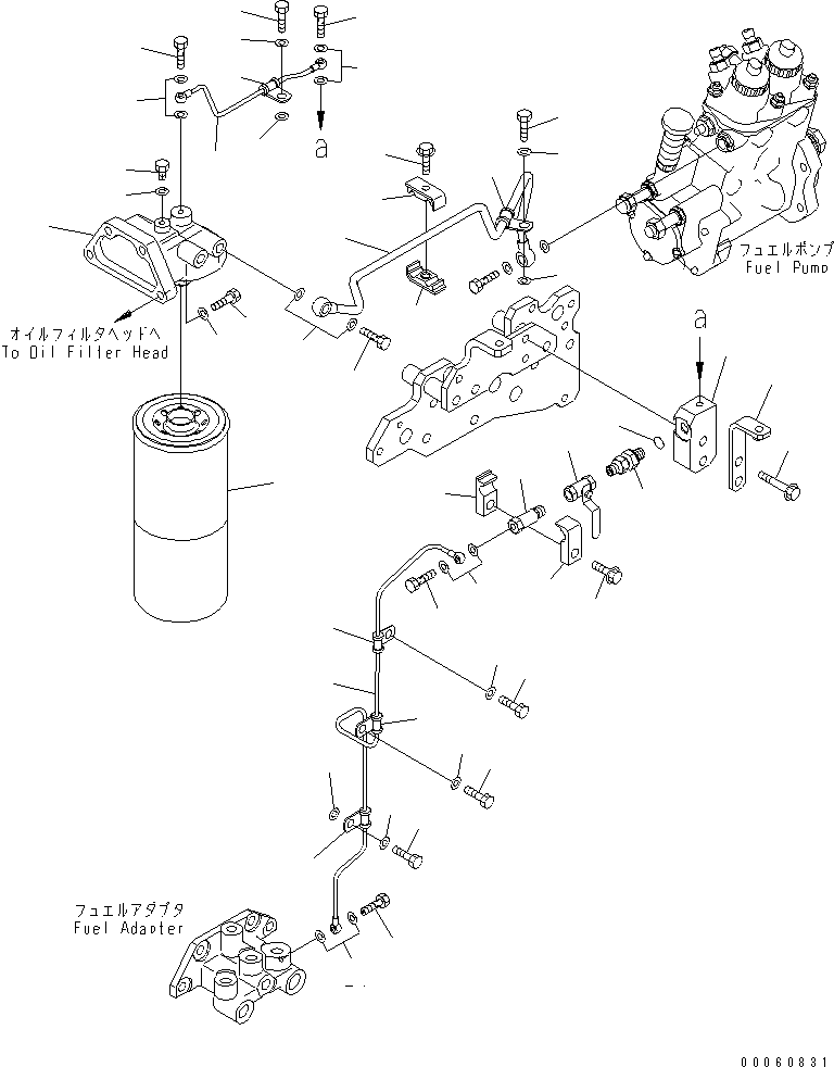 Tube, Return 6245-71-6280 KOMATSU