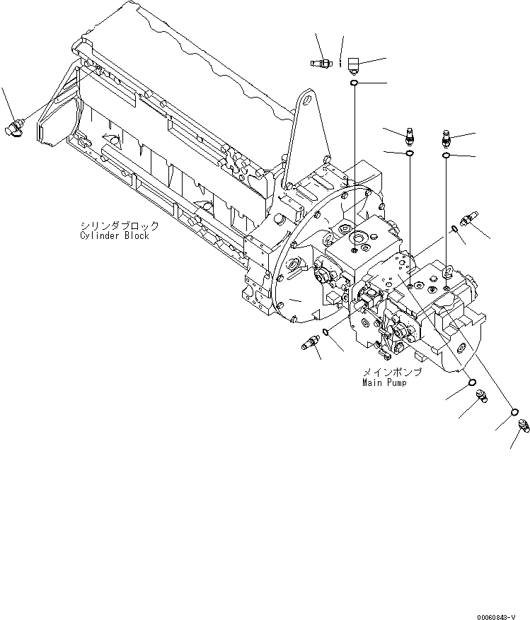 Угольник 22U-62-23991 KOMATSU