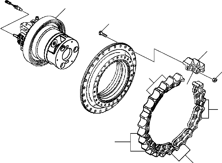 Гайка 01803-01824 KOMATSU