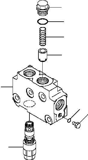 BLOCK, VALVE BODY 11Y-62-31841 KOMATSU