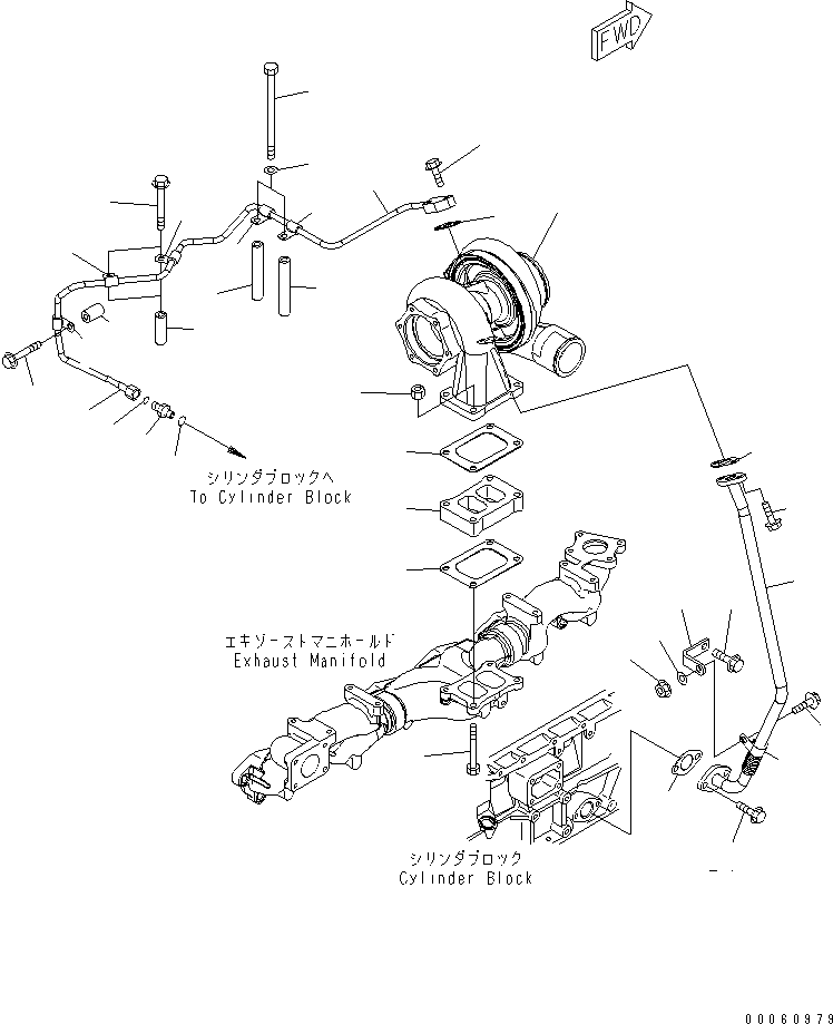 TURBOCHARGER,(SEE FIG.A1530-B3L5) (6506-22-5020) KOMATSU