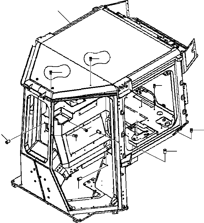 Кабина в сборе (12Y-978-0191) KOMATSU