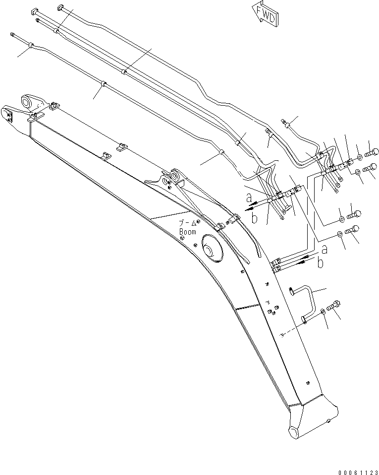 Хомут 22B-62-28640 KOMATSU