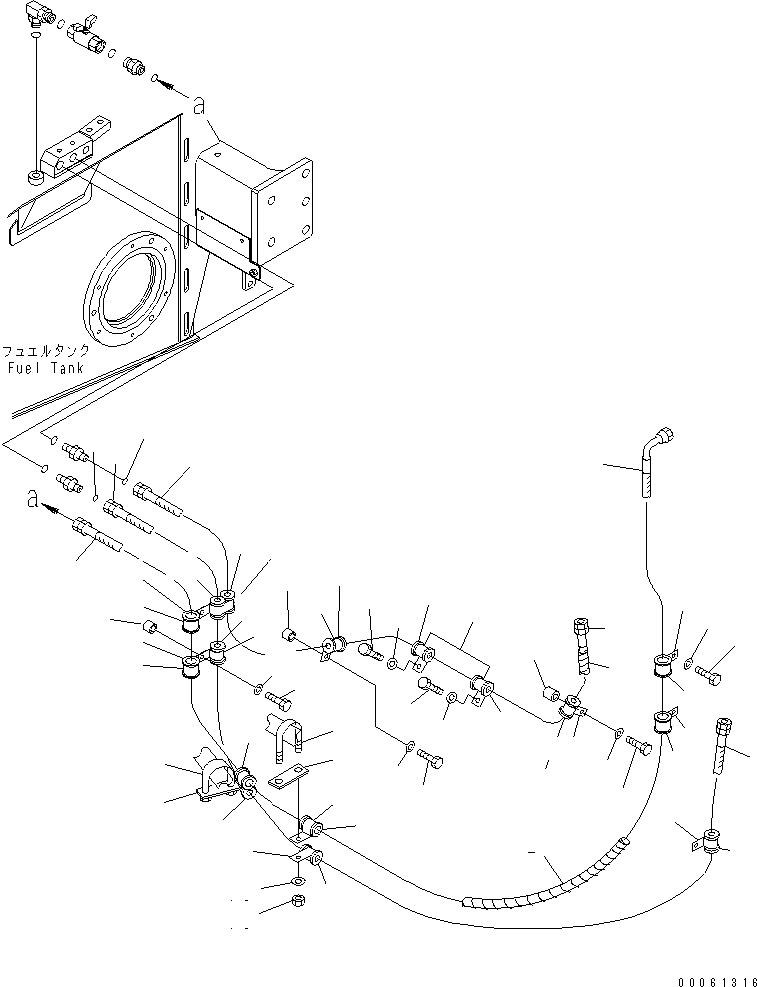 шланг 02763-00525 KOMATSU