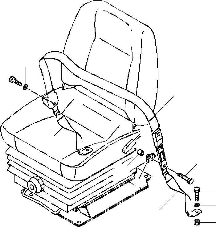 Seat Belt Assembly 12Y-57-11213 KOMATSU