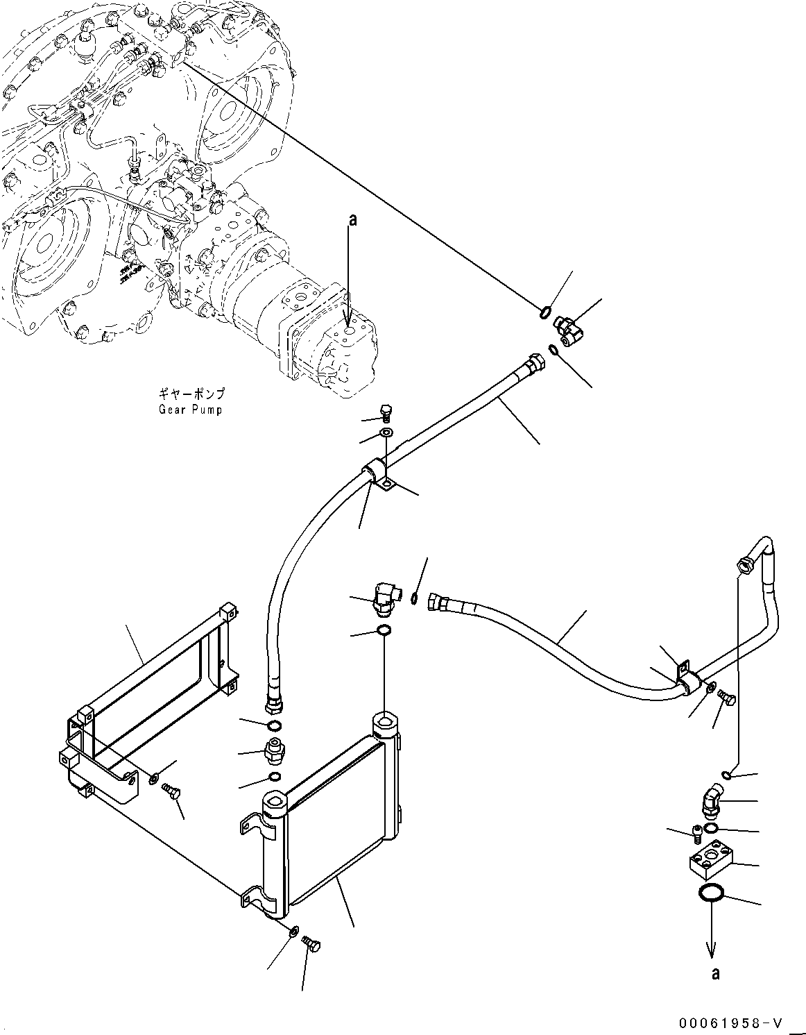 Болт с внутренним шестигранником 01252-A0835 KOMATSU