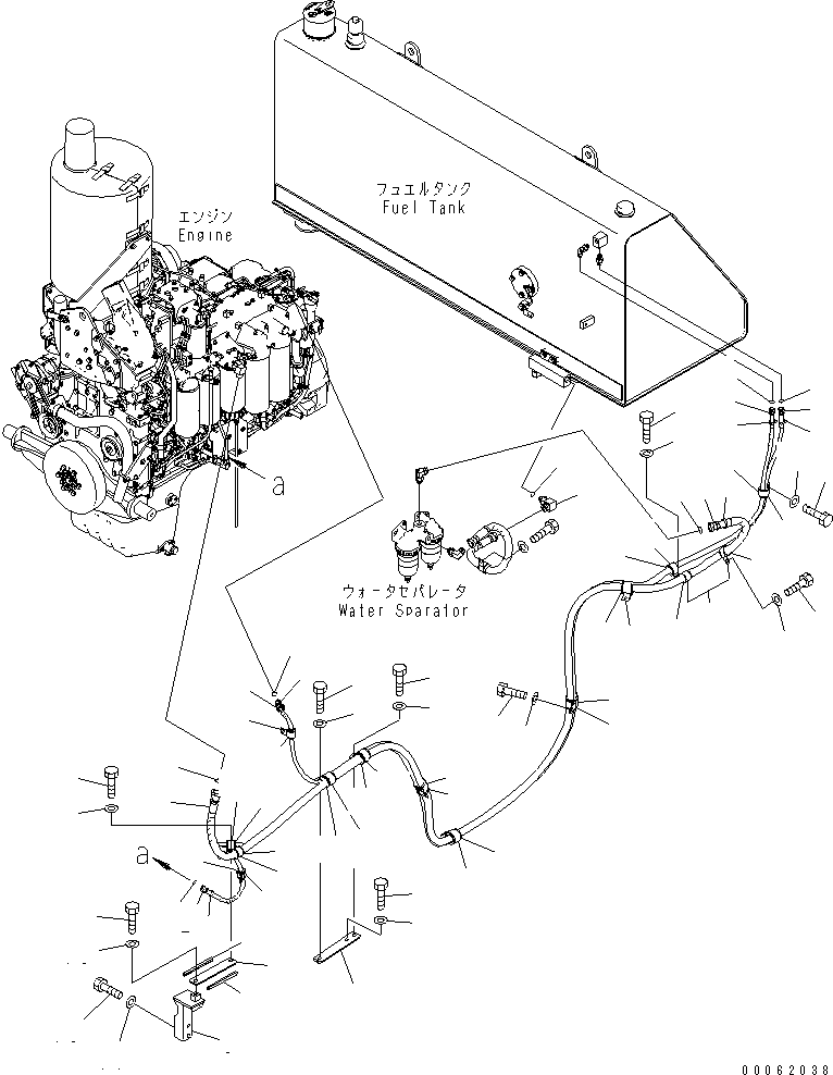 Шланг с торцевым уплотнением 02762-00650 KOMATSU