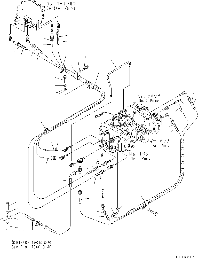Шланг 21M-62-22150 KOMATSU