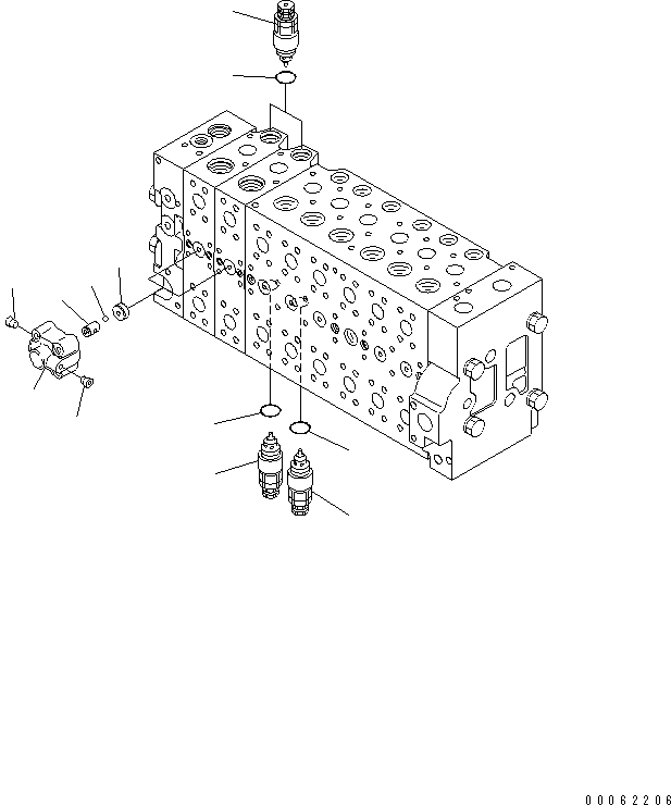 Valve Assembly, Suction and Safety 723-90-65800 KOMATSU